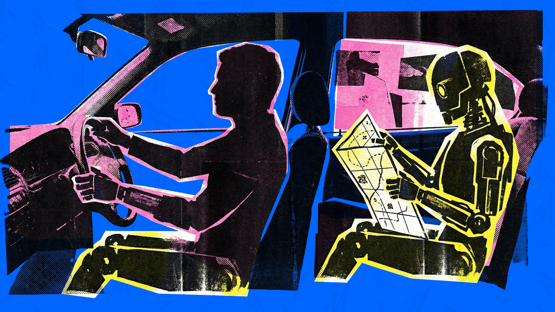 flip the tables: human driving AI